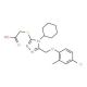 ({5-[(4-chloro-2-methylphenoxy)methyl]-4-cyclohexyl-4H-1,2,4-triazol-3-yl}thio)acetic acid - chemical structure image