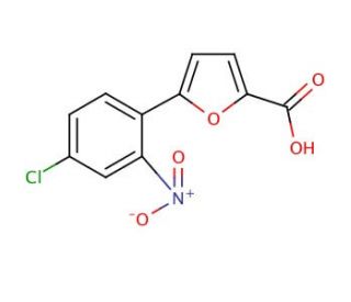 5-(4-Chloro-2-nitrophenyl)-2-furoic acid (CAS 95611-88-4) - chemical structure image