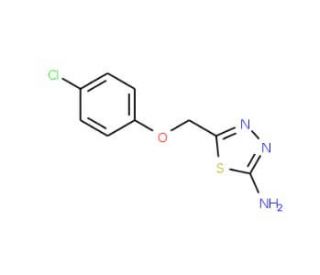 5-(4-Chloro-phenoxymethyl)-[1,3,4]thiadiazol-2-yl-amine - chemical structure image