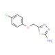 5-(4-Chloro-phenoxymethyl)-[1,3,4]thiadiazol-2-yl-amine - chemical structure image