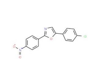 5-(4-Chloro-phenyl)-2-(4-nitro-phenyl)-oxazole - chemical structure image