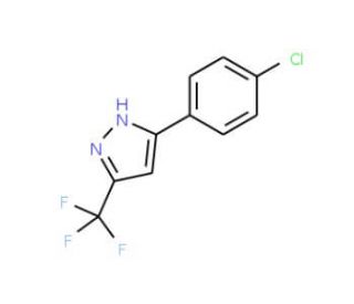5-(4-Chloro-phenyl)-3-trifluoromethyl-1H-pyrazole - chemical structure image
