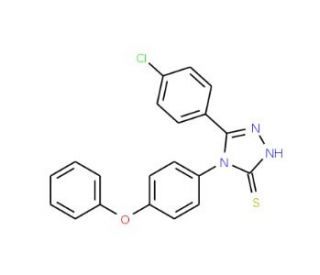 5-(4-Chloro-phenyl)-4-(4-phenoxy-phenyl)-4H-[1,2,4]triazole-3-thiol - chemical structure image