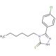 5-(4-Chloro-phenyl)-4-hexyl-4H-[1,2,4]triazole-3-thiol - chemical structure image