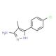5-(4-Chloro-phenyl)-4-methyl-2H-pyrazol-3-ylamine - chemical structure image