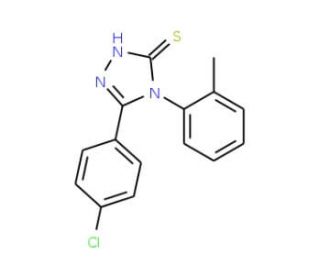 5-(4-Chloro-phenyl)-4-o-tolyl-4H-[1,2,4]triazole-3-thiol - chemical structure image
