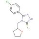5-(4-Chloro-phenyl)-4-(tetrahydro-furan-2-ylmethyl)-4H-[1,2,4]triazole-3-thiol - chemical structure image
