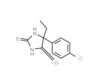 5-(4-Chloro-phenyl)-5-ethyl-imidazolidine-2,4-dione - chemical structure image