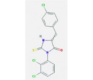 5-(4-chlorobenzylidene)-3-(2,3-dichlorophenyl)-2-thioxoimidazolidin-4-one - chemical structure image