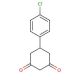 5-(4-Chlorophenyl)-1,3-cyclohexanedione (CAS 27463-38-3) - chemical structure image