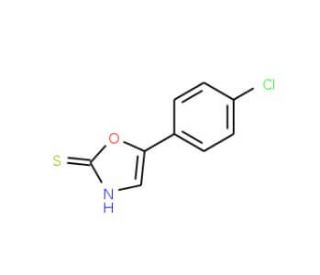 5-(4-chlorophenyl)-1,3-oxazole-2-thiol (CAS 49656-34-0) - chemical structure image