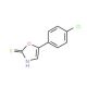 5-(4-chlorophenyl)-1,3-oxazole-2-thiol (CAS 49656-34-0) - chemical structure image
