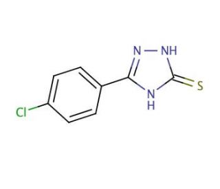 5-(4-Chlorophenyl)-2,4-dihydro-[1,2,4]-triazole-3-thione (CAS 26028-65-9) - chemical structure image
