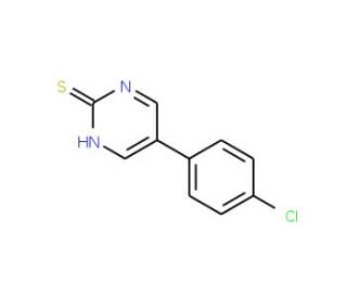 5-(4-Chlorophenyl)-2-pyrimidinethiol (CAS 31408-24-9) - chemical structure image