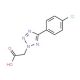 [5-(4-chlorophenyl)-2H-tetrazol-2-yl]acetic acid (CAS 27582-37-2) - chemical structure image