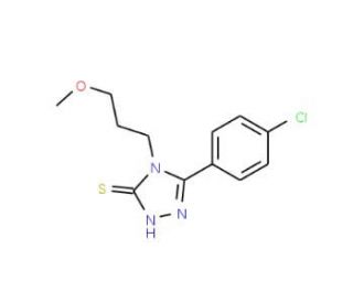 5-(4-chlorophenyl)-4-(3-methoxypropyl)-4H-1,2,4-triazole-3-thiol - chemical structure image