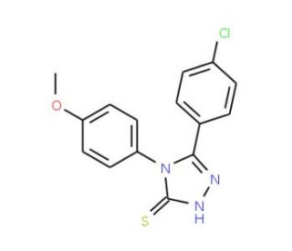 5-(4-chlorophenyl)-4-(4-methoxyphenyl)-4H-1,2,4-triazole-3-thiol - chemical structure image