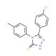 5-(4-chlorophenyl)-4-(4-methylphenyl)-4H-1,2,4-triazole-3-thiol (CAS 41401-15-4) - chemical structure image