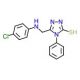 5-{[(4-Chlorophenyl)amino]methyl}-4-phenyl-4H-1,2,4-triazole-3-thiol (CAS 92516-08-0) - chemical structure image