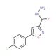 5-(4-Chlorophenyl)isoxazole-3-carbohydrazide (CAS 91587-71-2) - chemical structure image