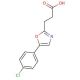 5-(4-Chlorophenyl)oxazole-2-propionic acid (CAS 23464-95-1) - chemical structure image