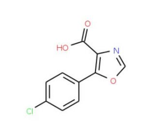 5-(4-Chlorophenyl)oxazole-4-carboxylic acid (CAS 143659-14-7) - chemical structure image