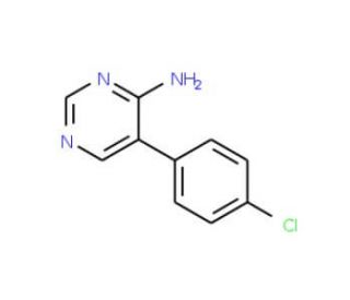 5-(4-Chlorophenyl)pyrimidine-4-amine (CAS 35202-25-6) - chemical structure image