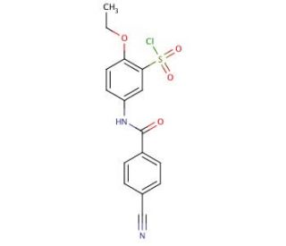5-(4-Cyanobenzoylamino)-2-ethoxy-benzenesulfonyl chloride (CAS 680618-02-4) - chemical structure image