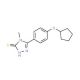 5-[4-(Cyclopentyloxy)phenyl]-4-methyl-4H-1,2,4-triazole-3-thiol - chemical structure image