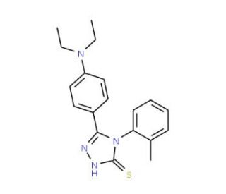 5-[4-(diethylamino)phenyl]-4-(2-methylphenyl)-2,4-dihydro-3H-1,2,4-triazole-3-thione - chemical structure image