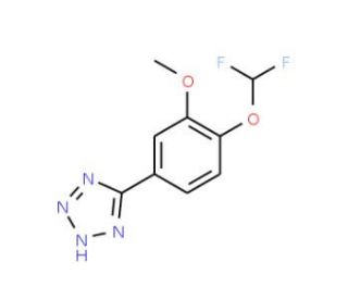 5-[4-(Difluoromethoxy)-3-methoxyphenyl]-1H-tetrazole - chemical structure image