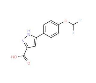 5-(4-Difluoromethoxy-phenyl)-1H-pyrazole-3-carboxylic acid - chemical structure image