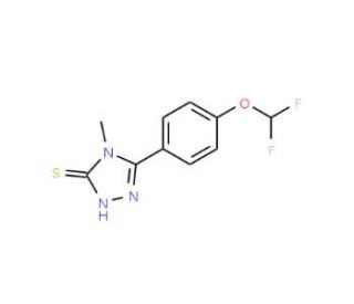 5-[4-(Difluoromethoxy)phenyl]-4-methyl-4H-1,2,4-triazole-3-thiol - chemical structure image