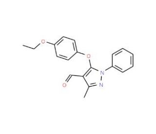 5-(4-Ethoxy-phenoxy)-3-methyl-1-phenyl-1H-pyrazole-4-carbaldehyde - chemical structure image