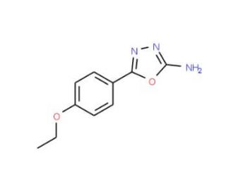 5-(4-Ethoxy-phenyl)-[1,3,4]oxadiazol-2-ylamine (CAS 90840-51-0) - chemical structure image