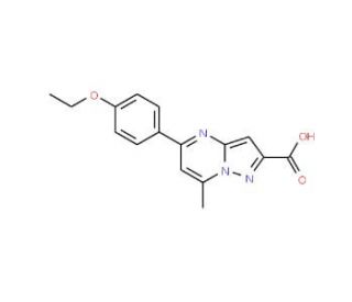5-(4-Ethoxy-phenyl)-7-methyl-pyrazolo-[1,5-a]pyrimidine-2-carboxylic acid - chemical structure image