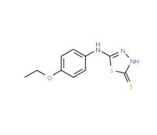 5-(4-Ethoxy-phenylamino)-[1,3,4]thiadiazole-2-thiol (CAS 68161-60-4) - chemical structure image