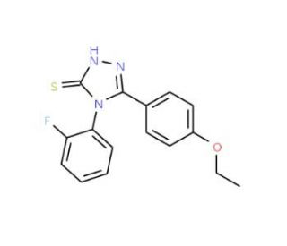 5-(4-ethoxyphenyl)-4-(2-fluorophenyl)-4H-1,2,4-triazole-3-thiol - chemical structure image
