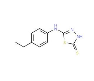 5-(4-Ethyl-phenylamino)-[1,3,4]thiadiazole-2-thiol - chemical structure image