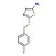 5-(4-Fluoro-benzylsulfanyl)-[1,3,4]thiadiazol-2-ylamine - chemical structure image