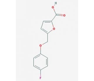 5-(4-Fluoro-phenoxymethyl)-furan-2-carboxylic acid - chemical structure image