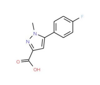5-(4-Fluoro-phenyl)-1-methyl-1H-pyrazole-3-carboxylic acid - chemical structure image