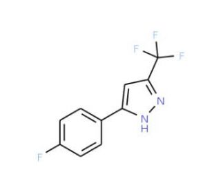5-(4-Fluoro-phenyl)-3-trifluoromethyl-1H-pyrazole - chemical structure image
