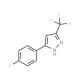 5-(4-Fluoro-phenyl)-3-trifluoromethyl-1H-pyrazole - chemical structure image