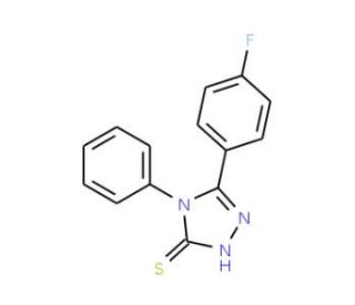 5-(4-Fluoro-phenyl)-4-phenyl-4H-[1,2,4]triazole-3-thiol - chemical structure image