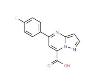 5-(4-Fluoro-phenyl)-pyrazolo[1,5-a]pyrimidine-7-carboxylic acid - chemical structure image