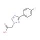 [5-(4-Fluoro-phenyl)-tetrazol-2-yl]-acetic acid (CAS 436091-81-5) - chemical structure image