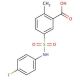 5-(4-Fluoro-phenylsulfamoyl)-2-methyl-benzoic acid - chemical structure image