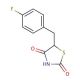 5-(4-Fluorobenzyl)-2,4-thiazolidinedione (CAS 291536-42-0) - chemical structure image