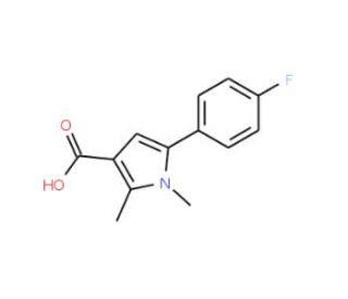 5-(4-Fluorophenyl)-1,2-dimethyl-1H-pyrrole-3-carboxylic acid - chemical structure image